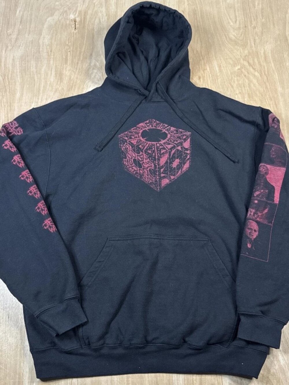 Hellraiser Jesus Wept Unisex Black Long Sleeve pullover Hoodie Size Large